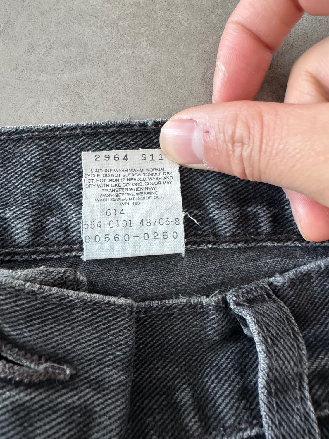 00s made in usa 리바이스 560 흑청 상품이미지5