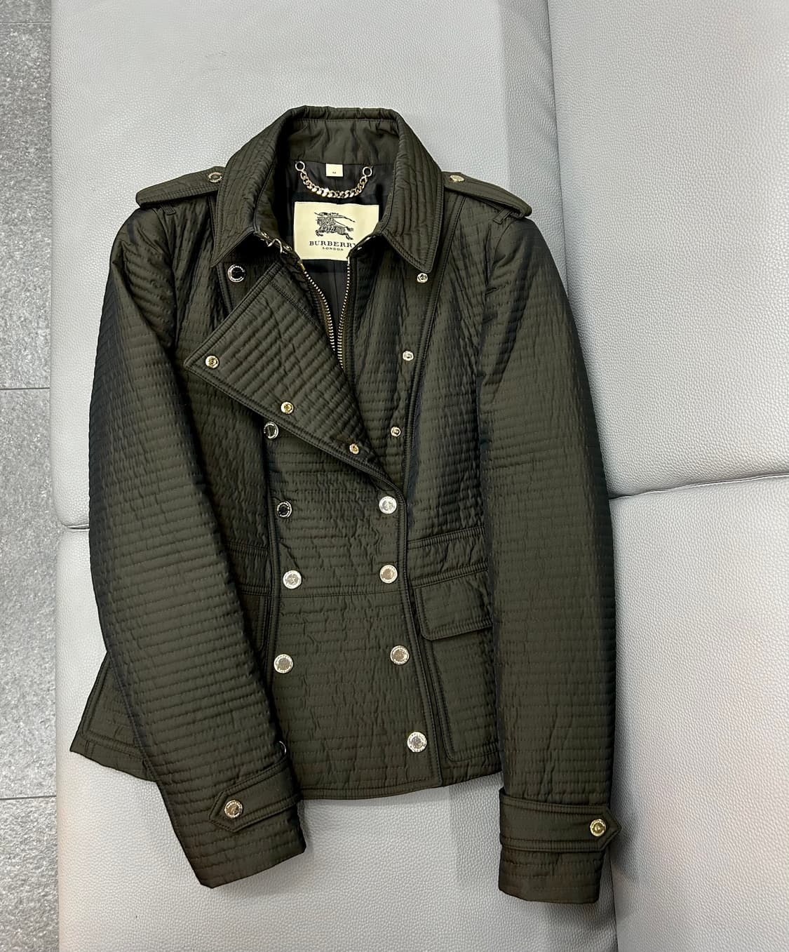 버버리 퀼팅 더블버튼 자켓(M/55) 상품이미지5