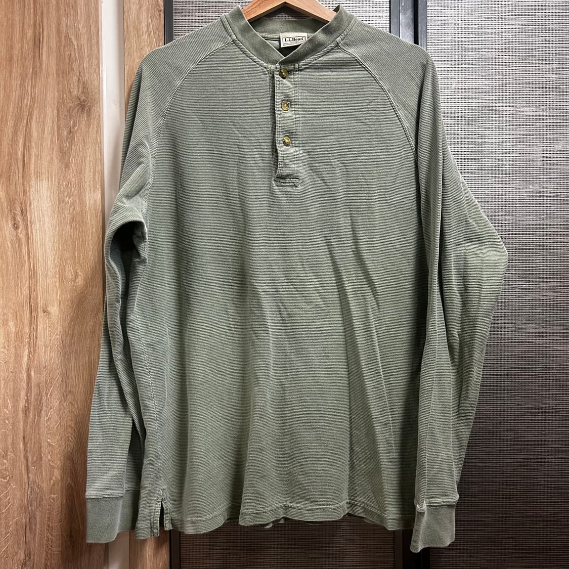 엘엘빈 그린 헨리넥 긴팔티셔츠 L 상품이미지1