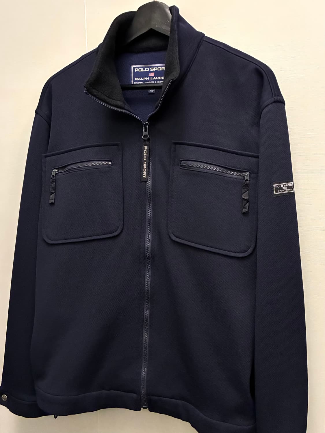 (L)90s POLO SPORT 폴로스포츠 4포켓 플리스 셔켓 자켓 상품이미지2