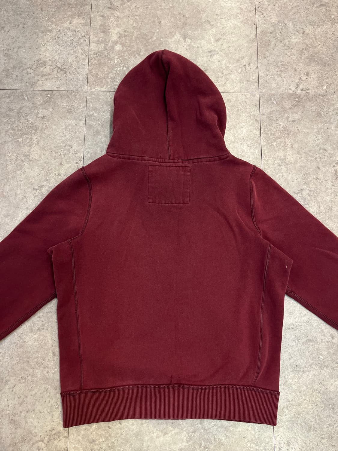 아베크롬비 기모 후드티 버건디 L #csz2737  상품이미지8