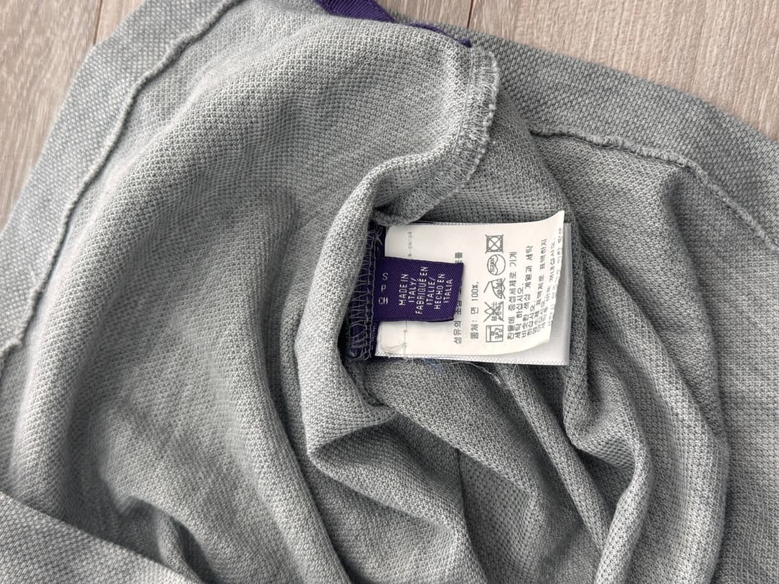 폴로 퍼플라벨 남성 회색 반팔 카라티 S 상품이미지2