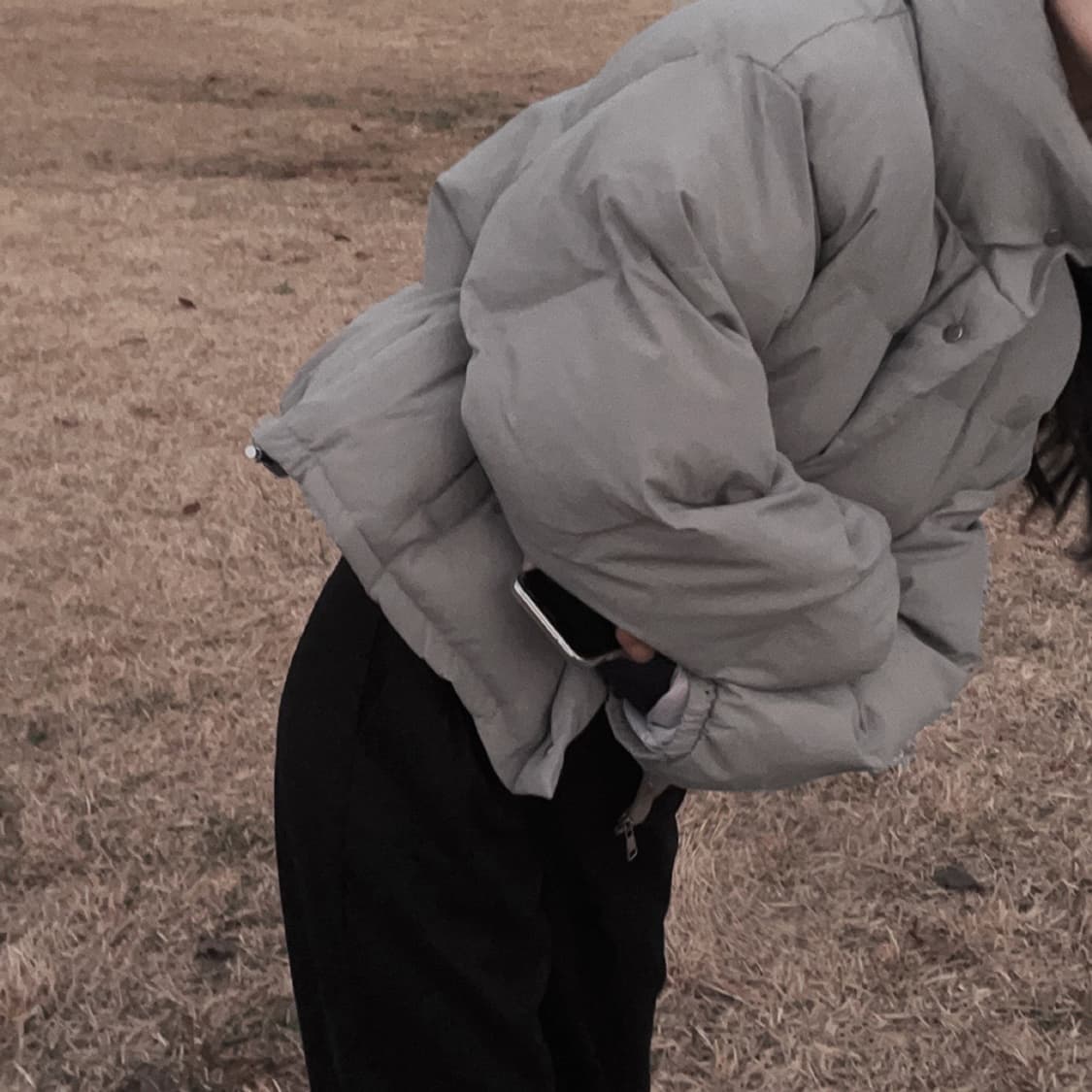 크림치즈마켓 숏패딩 자켓 그레이 상품이미지3
