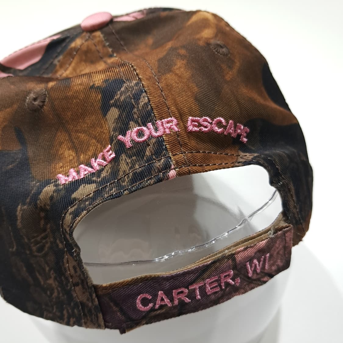 포타와토미 카터 카지노 호텔 핑크 카모 자수 볼캡 P2031 상품이미지7