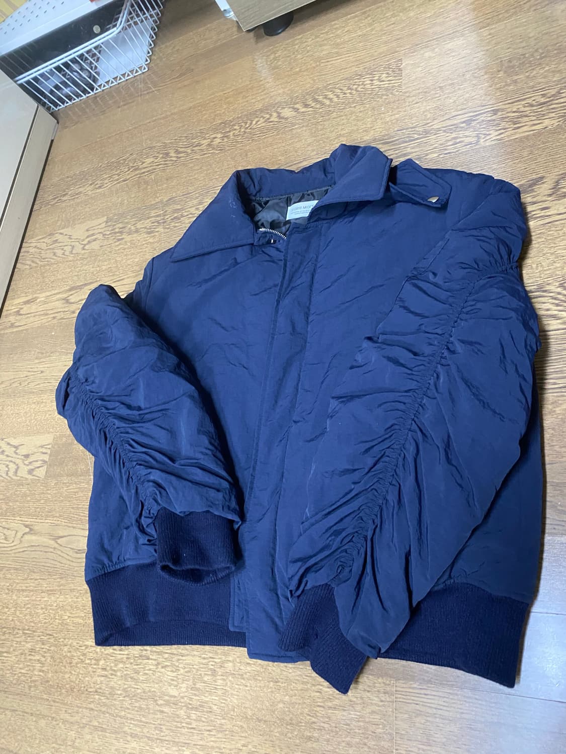 워크샵 베를린 블루종 봄버 하이넥 네이비 os 보세  상품이미지4