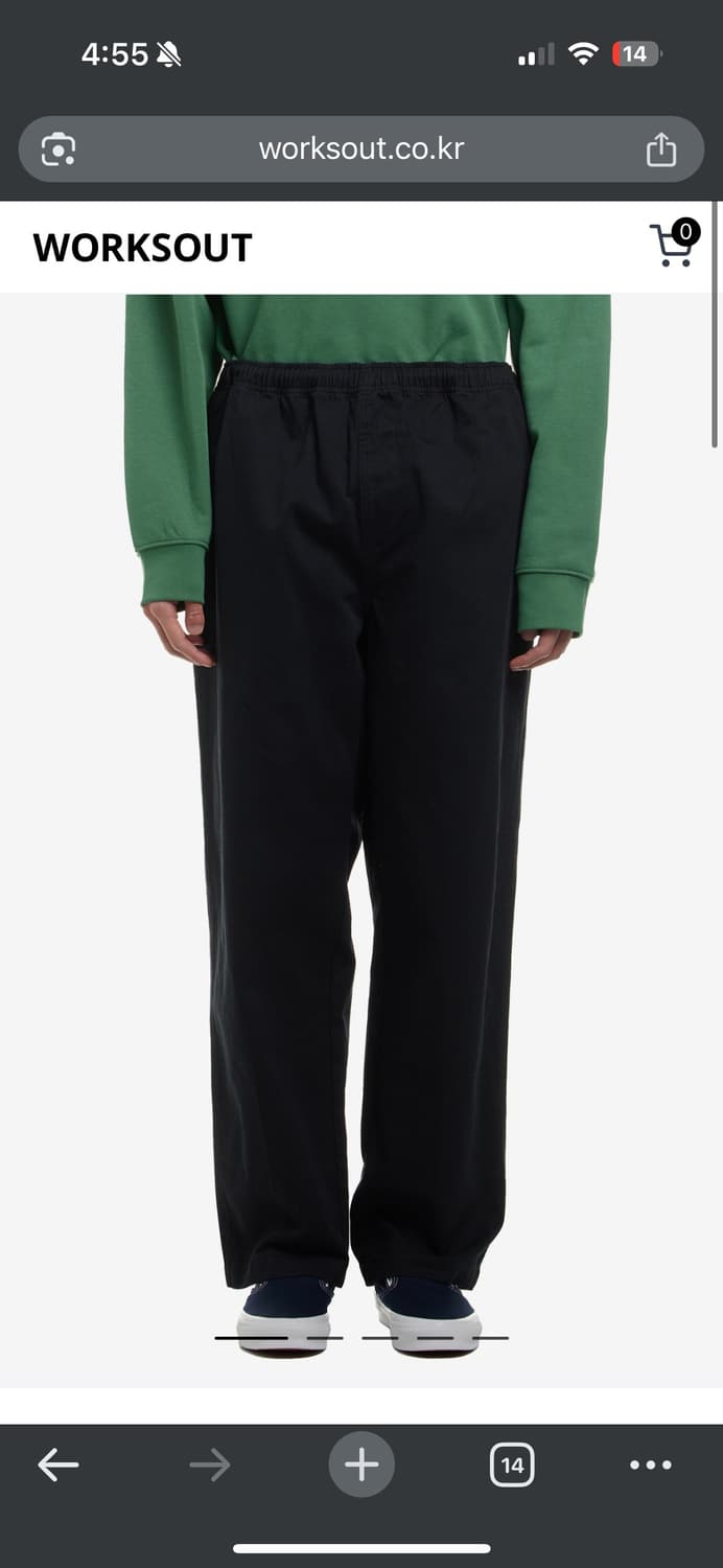 OBEY 이지 트윌 팬츠 블랙 XL 상품이미지1