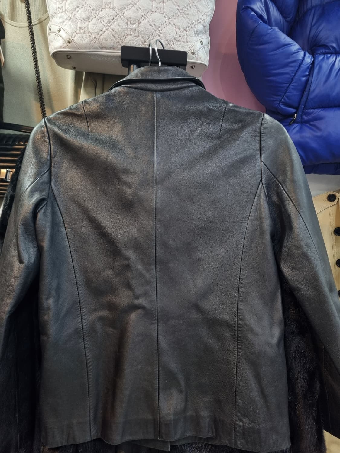 TIME POSTMODERN 블랙 가죽 자켓 55 상품이미지2