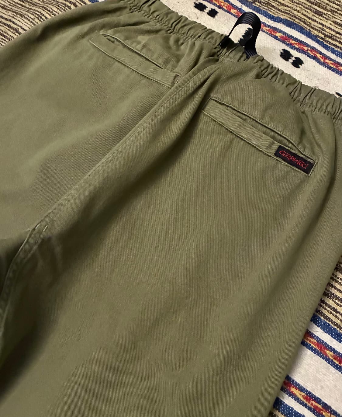 (M~L)그라미치 퍼티그 루즈 테이퍼드팬츠 올리브 카키 상품이미지5