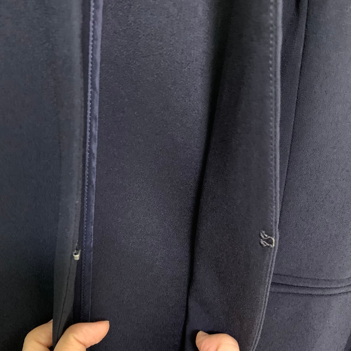 띠어리 빈티지 노카라 여름 원 후크 자켓 네이비 상품이미지6