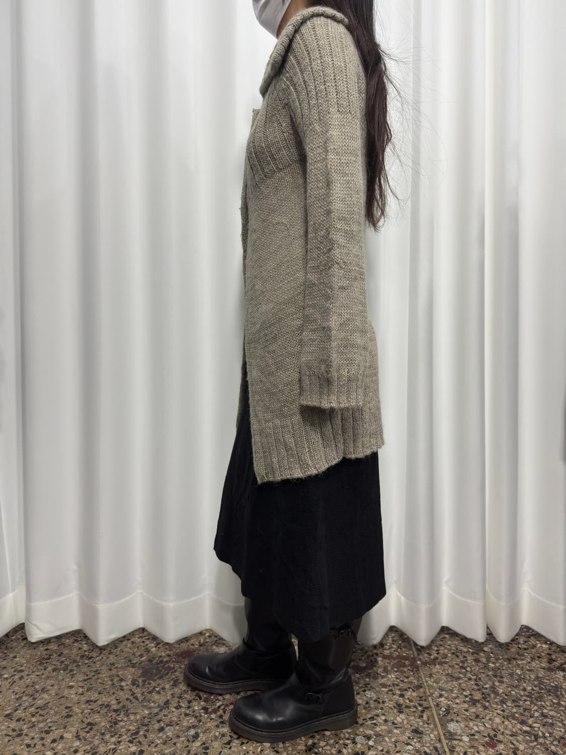 arti chaut design wool skirt 상품이미지4