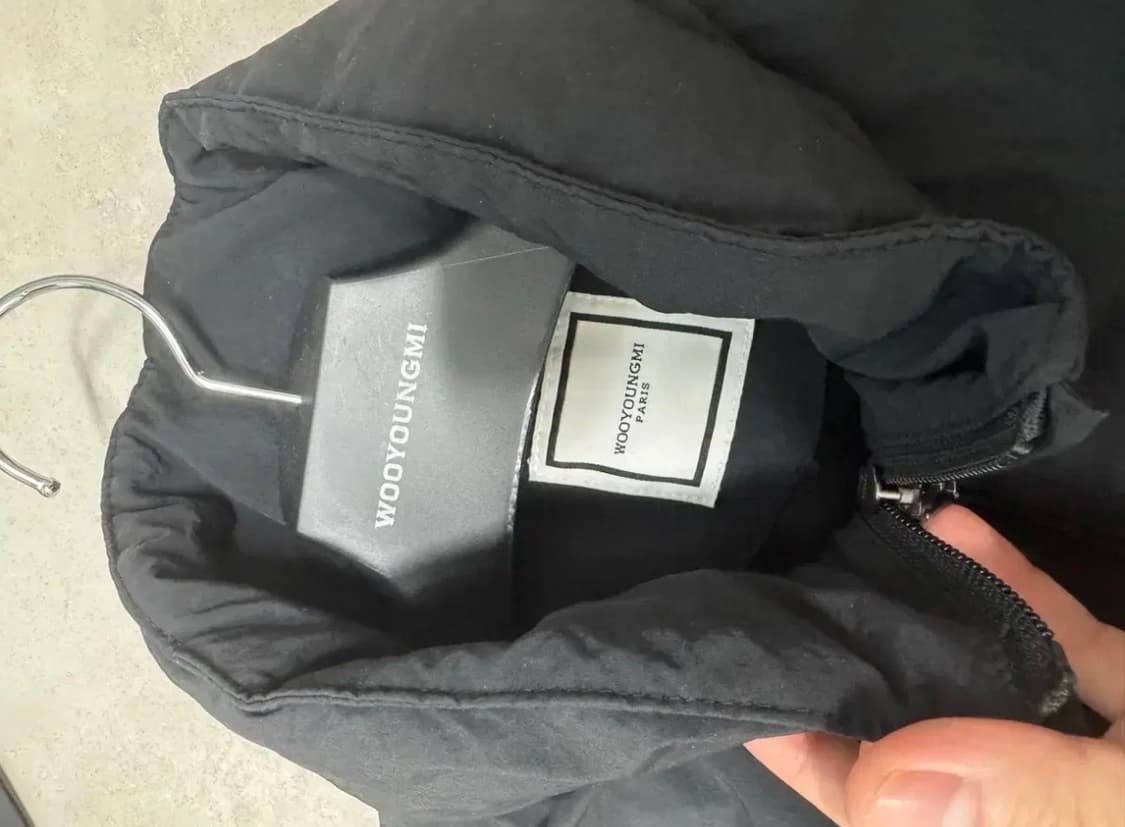 우영미 25ss 블랙 나일론 셋업 (48, 46) 상품이미지4