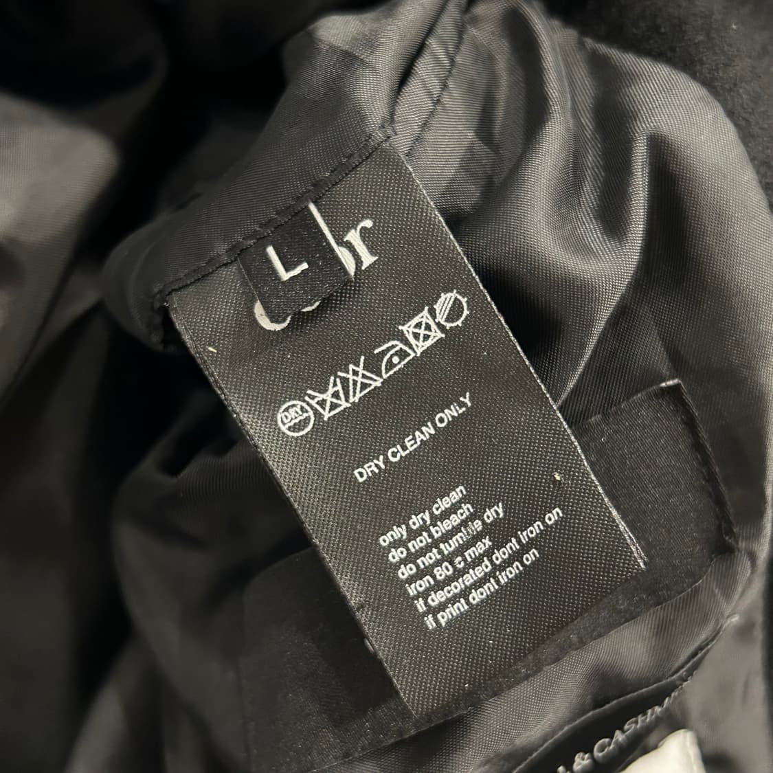 [L] 쿠어 울 캐시미어 블랙 더블 버튼 롱 코트 A952 상품이미지6