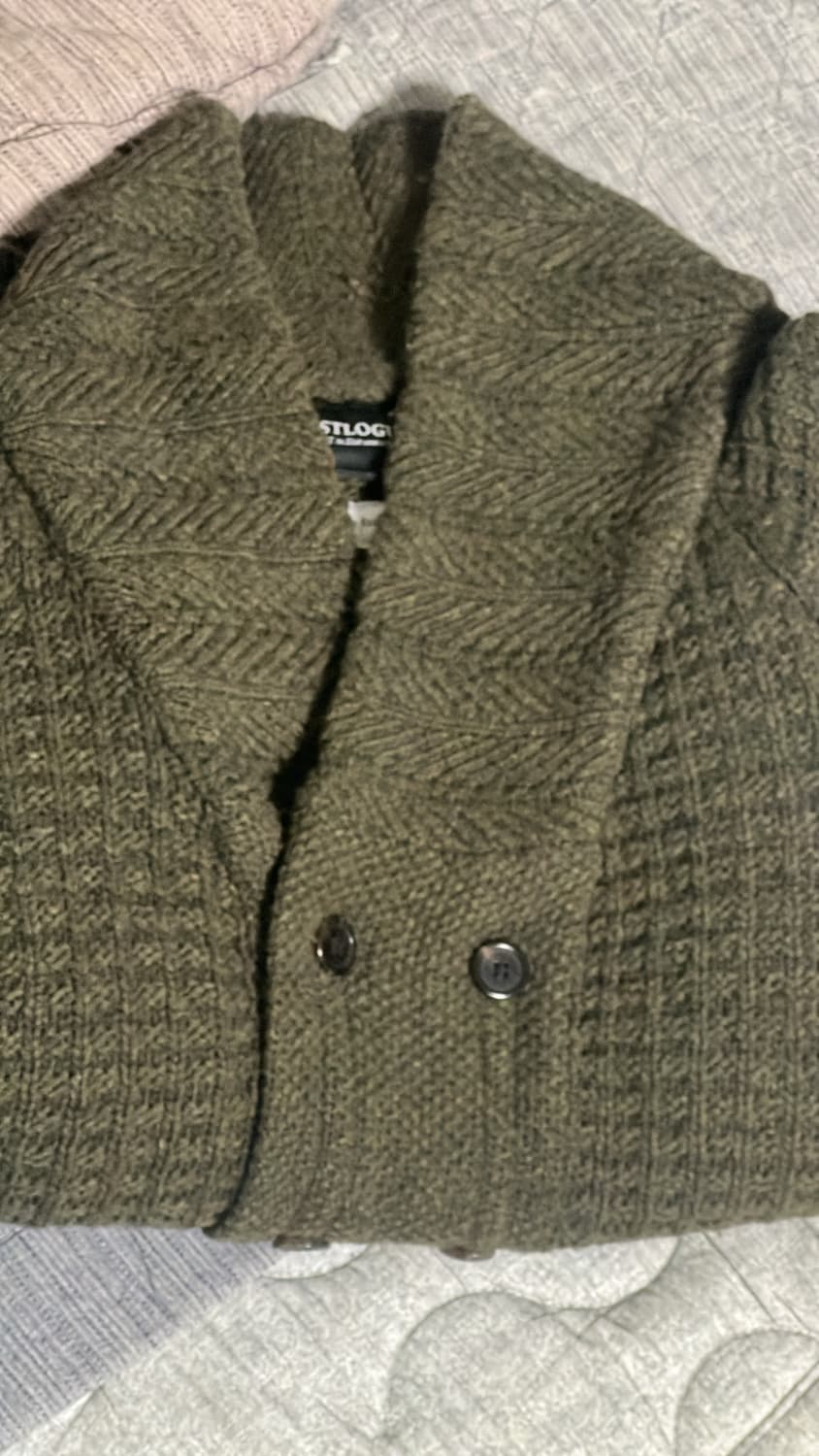 이스트로그 카키 가디건 상품이미지1