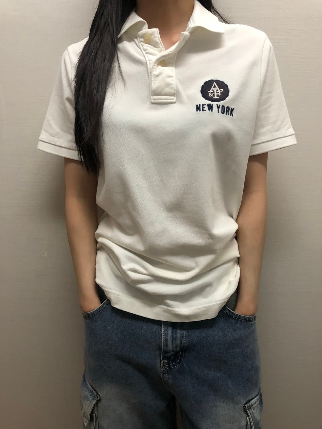 빈티지 아베크롬비 화이트 카라티셔츠 상품이미지3