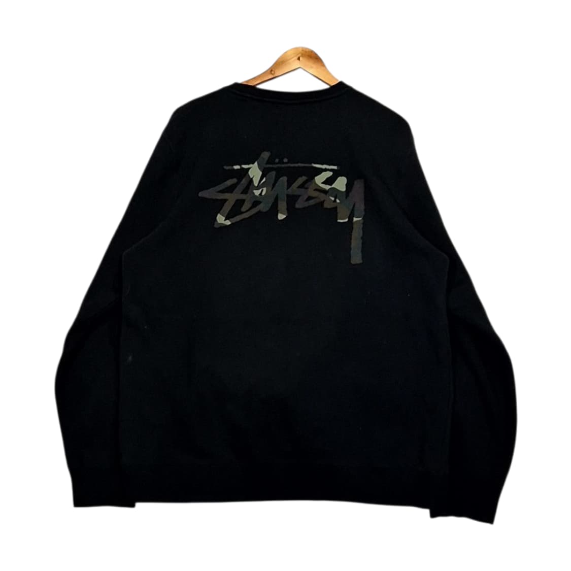 Stussy 스투시 카모 스탁 빅 로고 맨투맨 상품이미지1