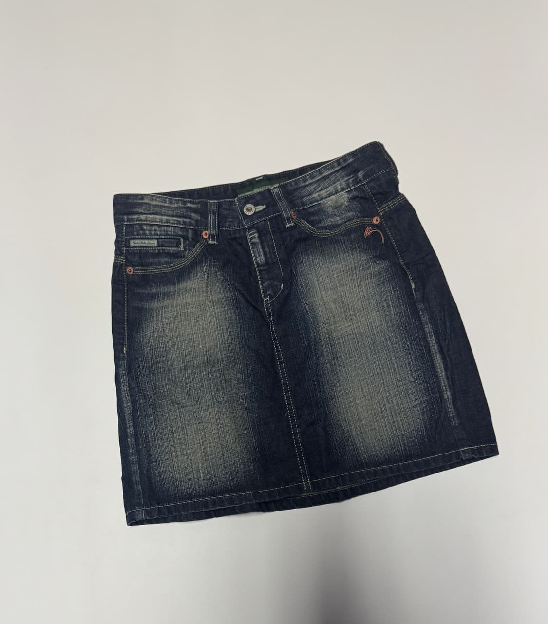 여성 빈폴 레이디스 y2k 빈티지 워싱 데님 미니 스커트 73 상품이미지1