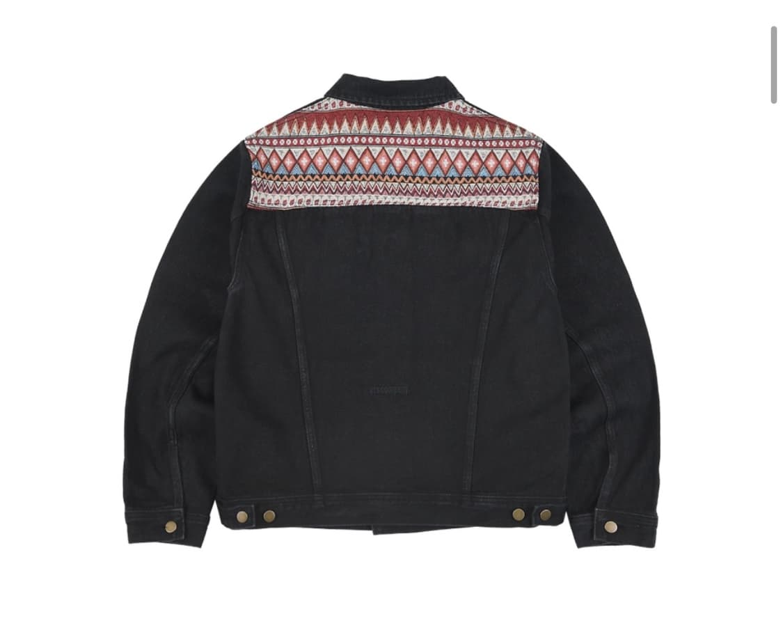 ersco 데님 트러커 자켓 블랙 2 상품이미지2