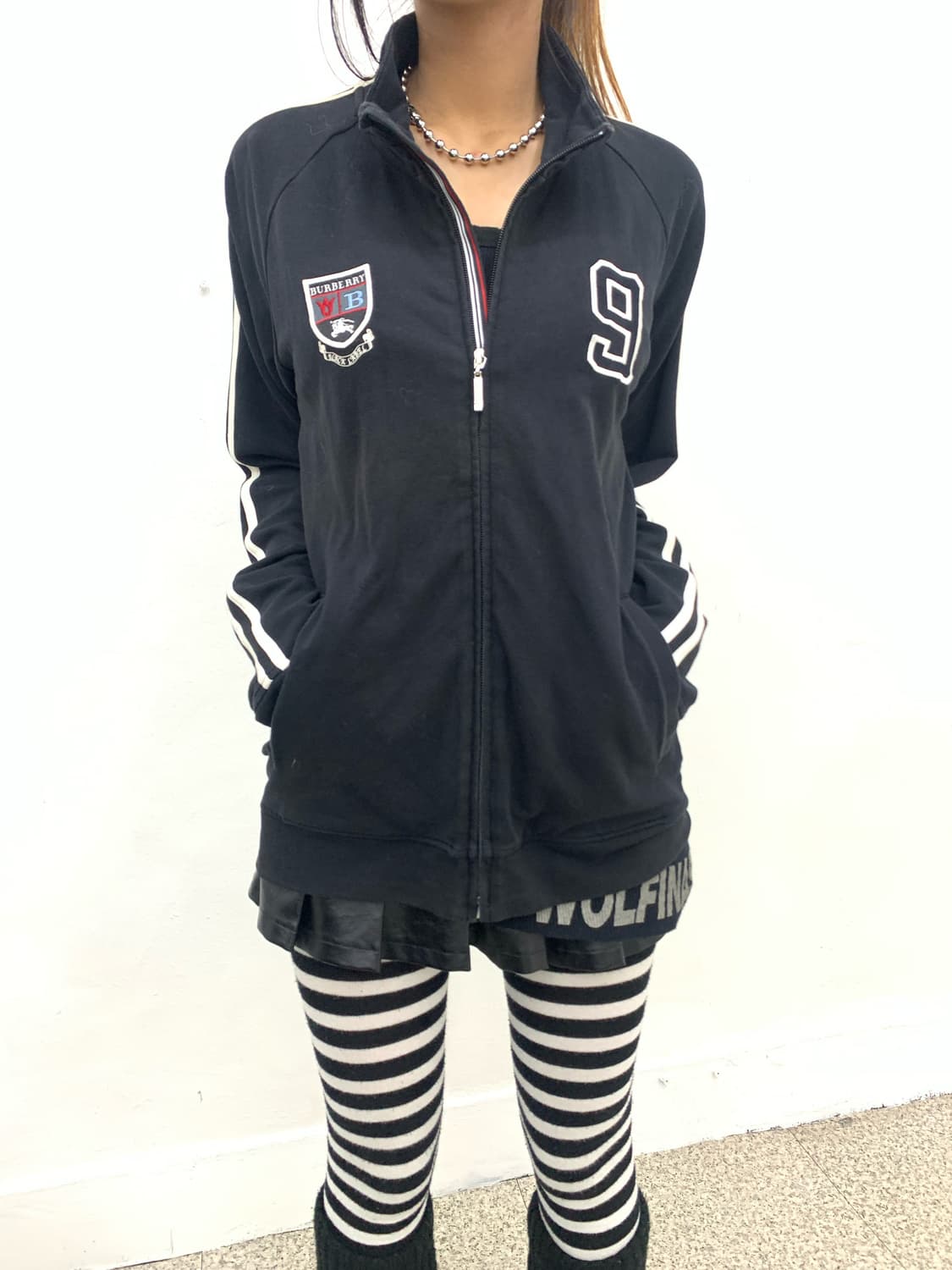 Burberry black label cotton track jersey 상품이미지2