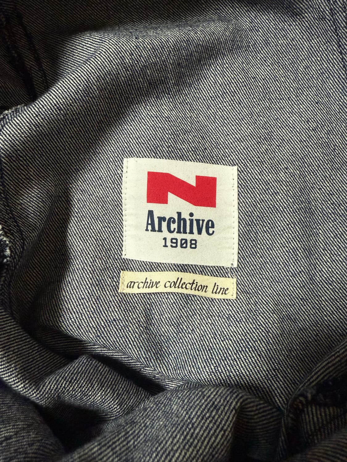 엔아카이브 컬렉션 라인 레더패치 데님 팝니다 상품이미지7