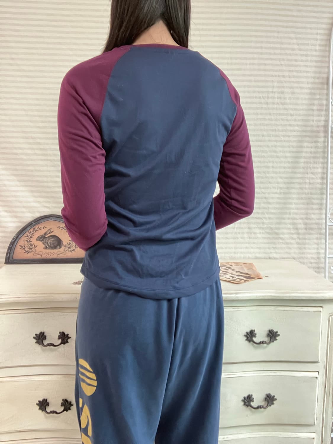 jpn vintage 푸마 퍼플 네이비 롱슬리브 y2k 스트릿 갸루 펑키 상품이미지5