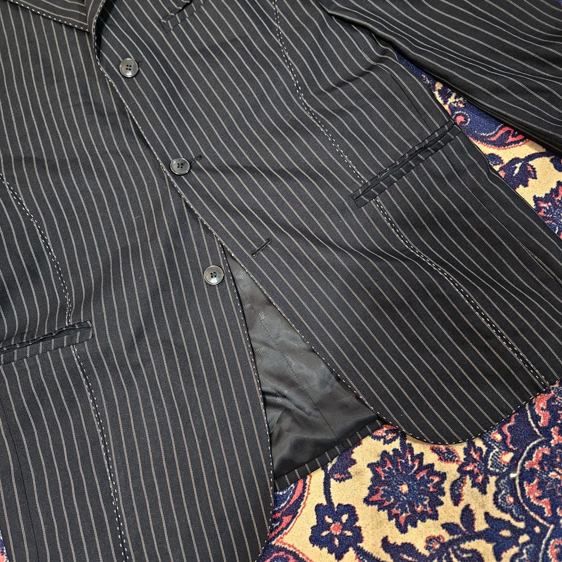 빈티지-조르지오 아르마니 빈티지 파워숄더 3버튼 블레이저 상품이미지5