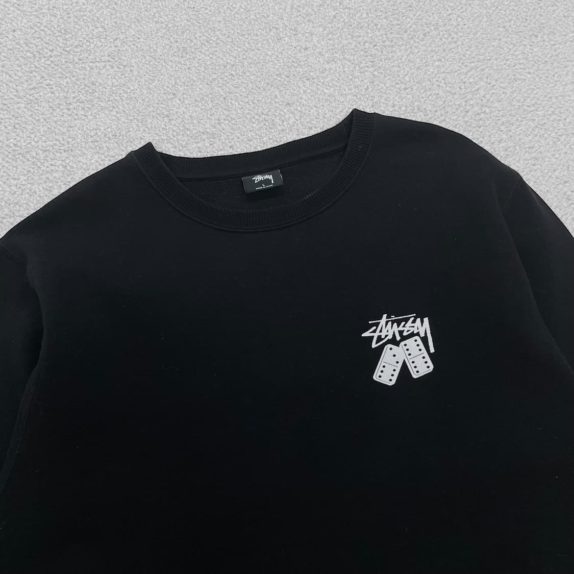 스투시 Stussy 도미노 다이스 크루넥 맨투맨 블랙 상품이미지4