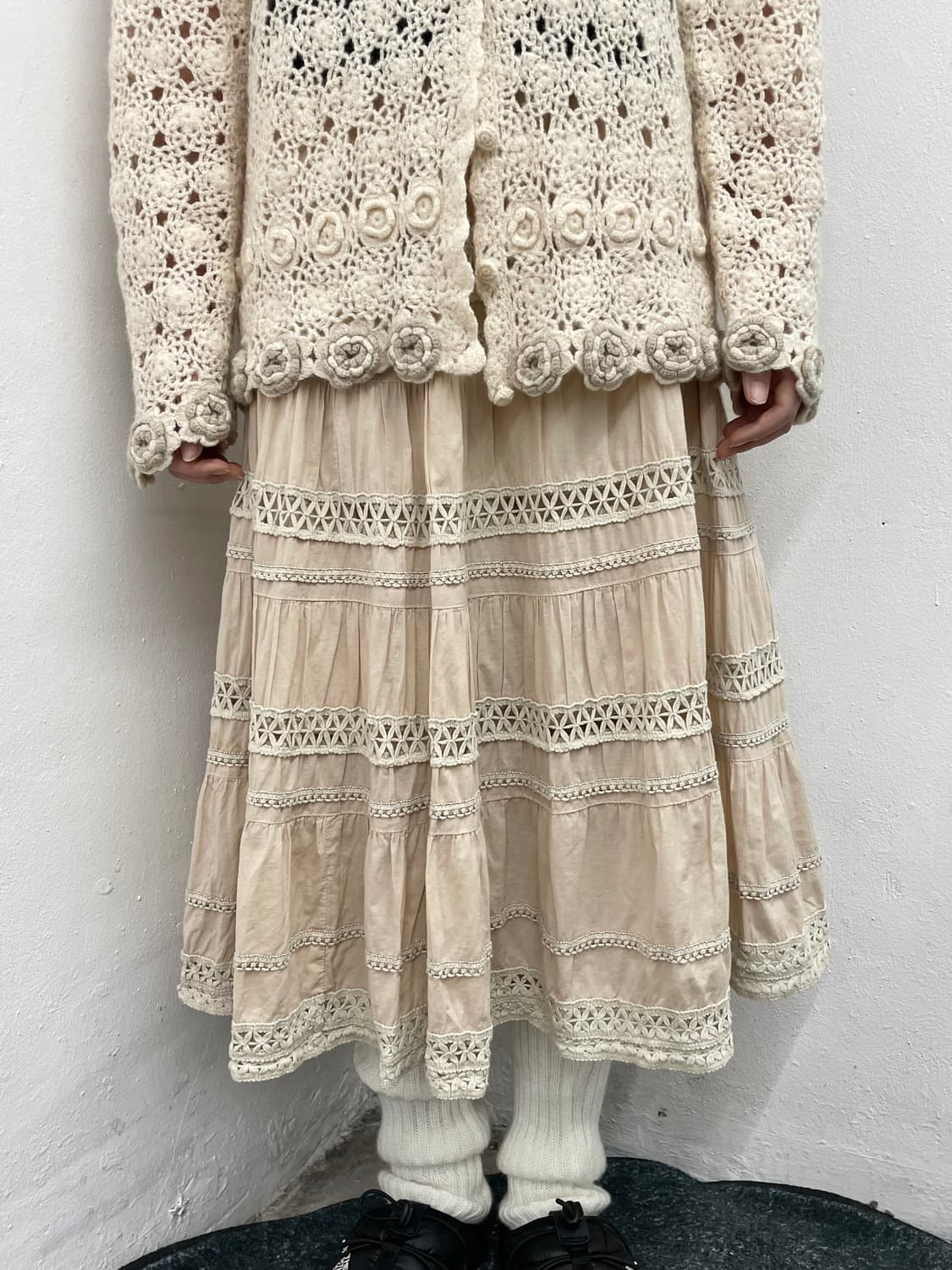 모리 크로셰 캉캉 스커트  상품이미지1