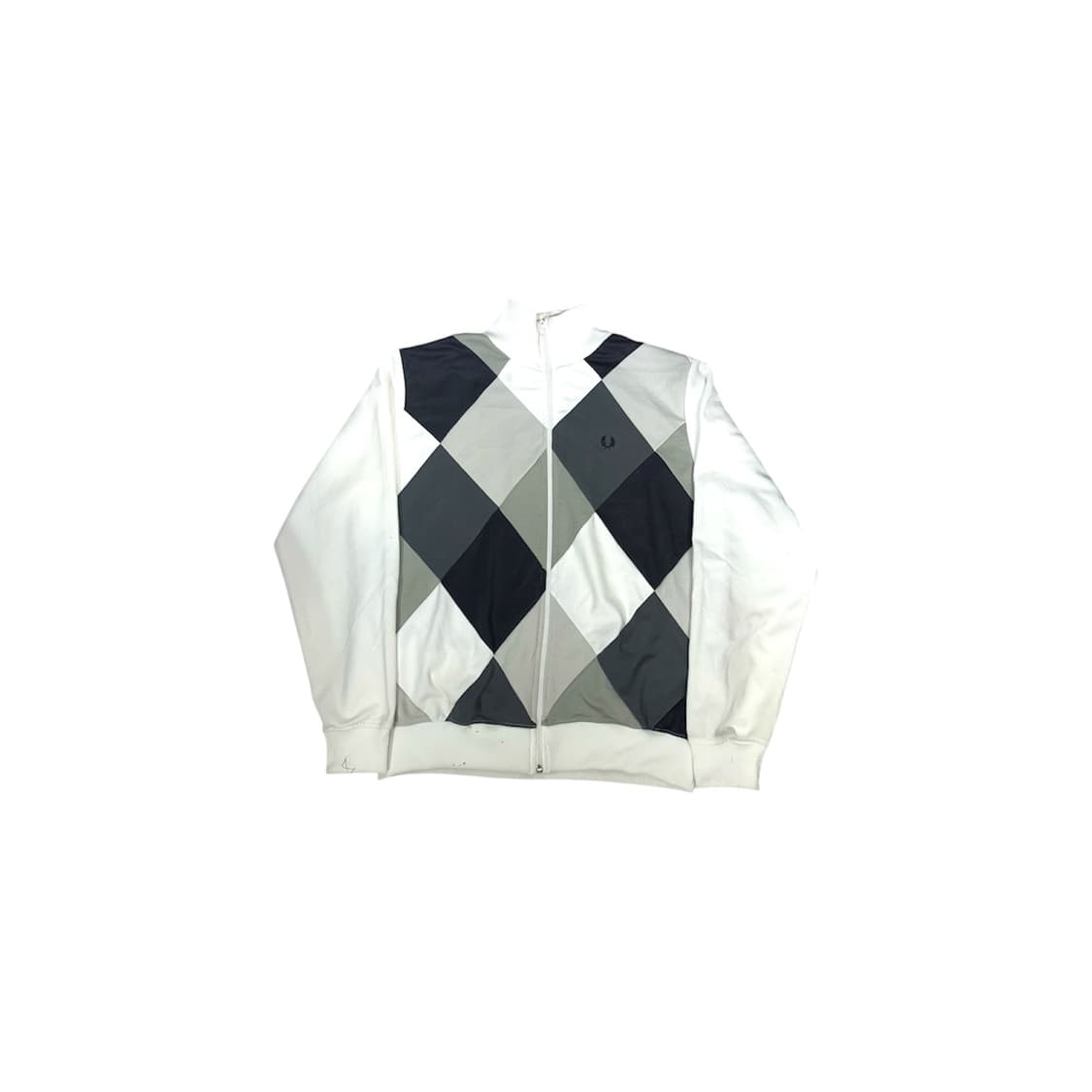 프레드페리 화이트 오버핏 올드스쿨 트랙탑 져지 L 상품이미지5