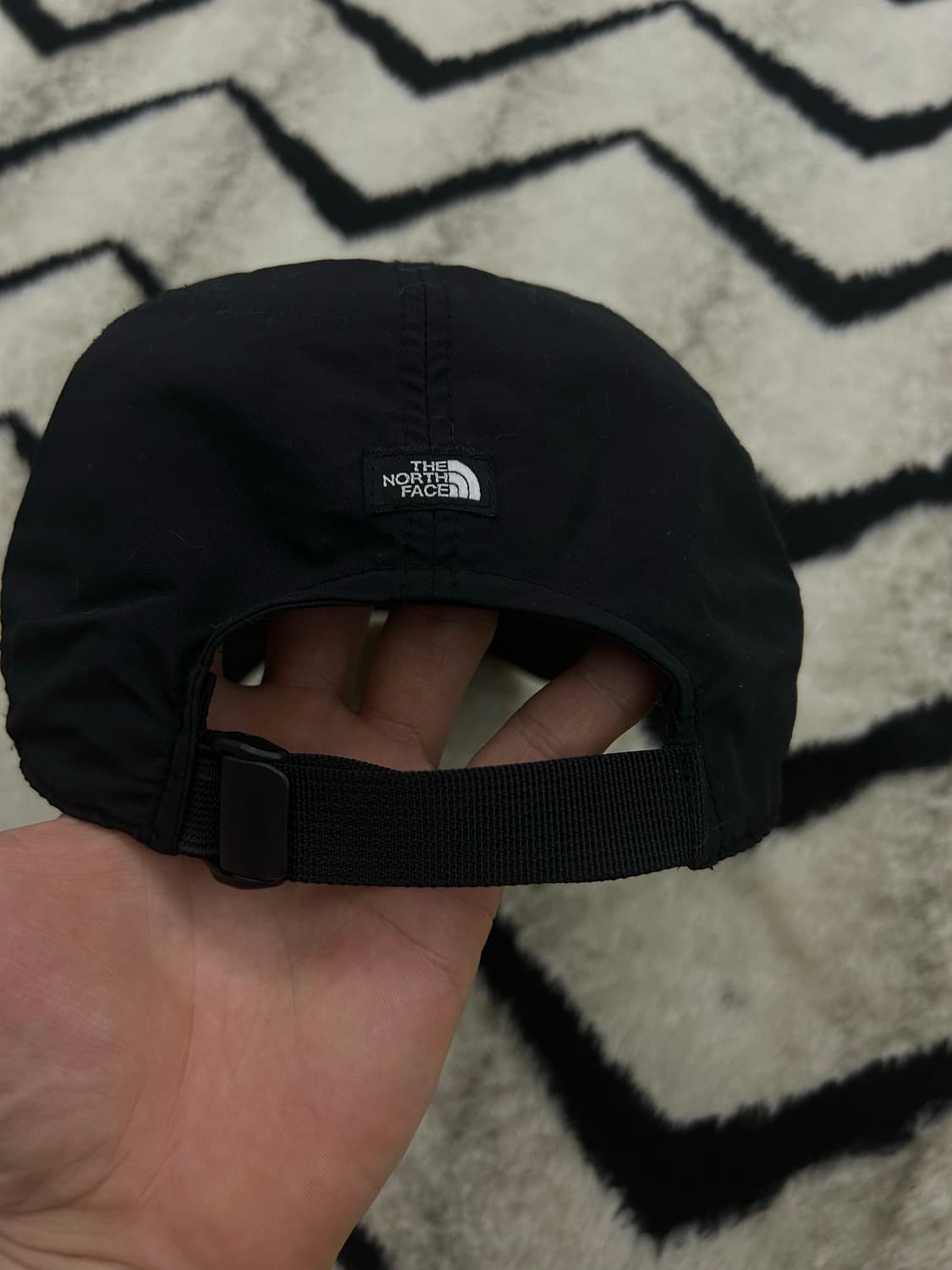 [L]노스페이스 나일론 로고 캡/블랙 상품이미지3