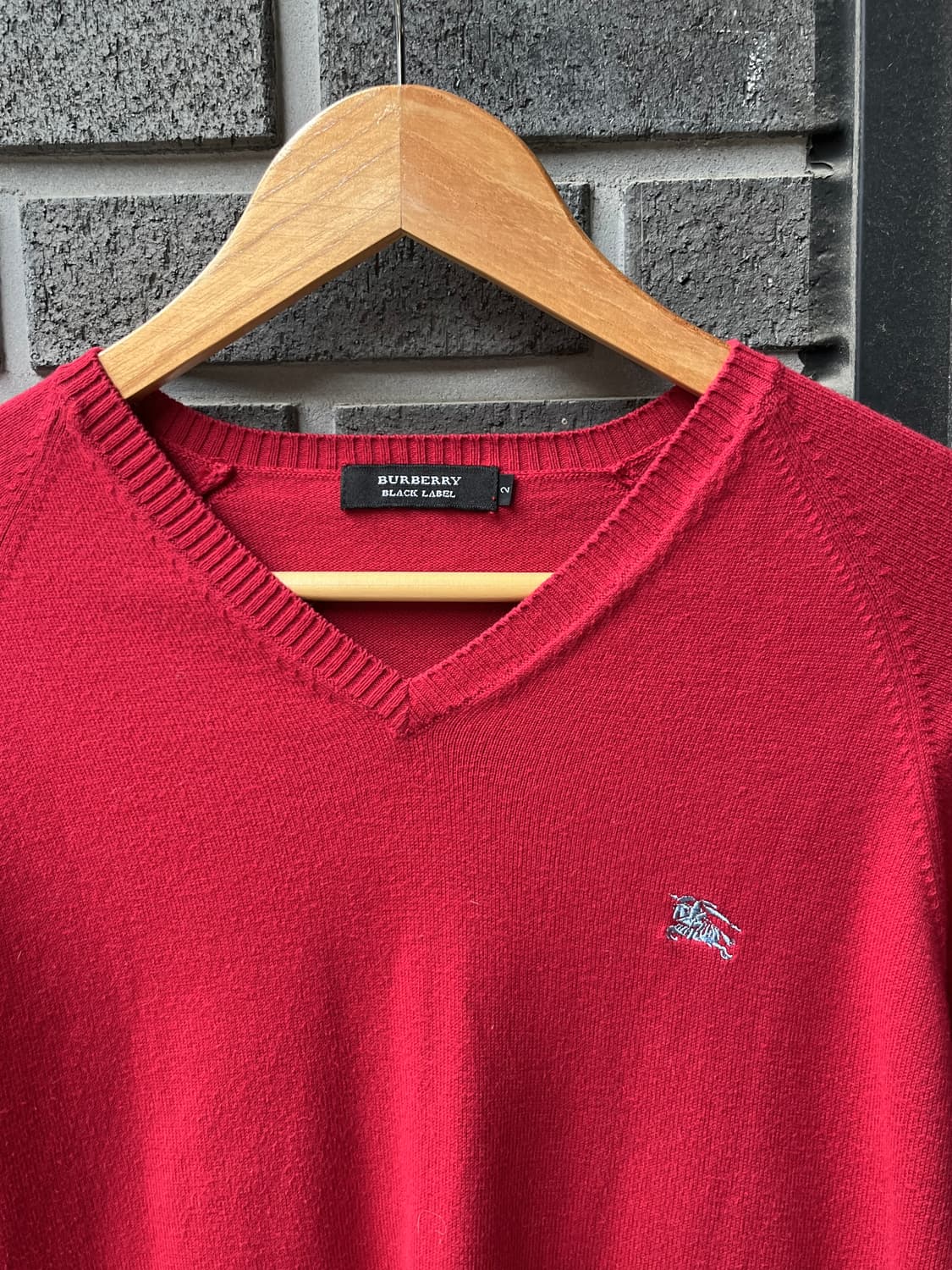 BURBERRY 버버리 블루 로고 롱슬리브 레드 상품이미지4