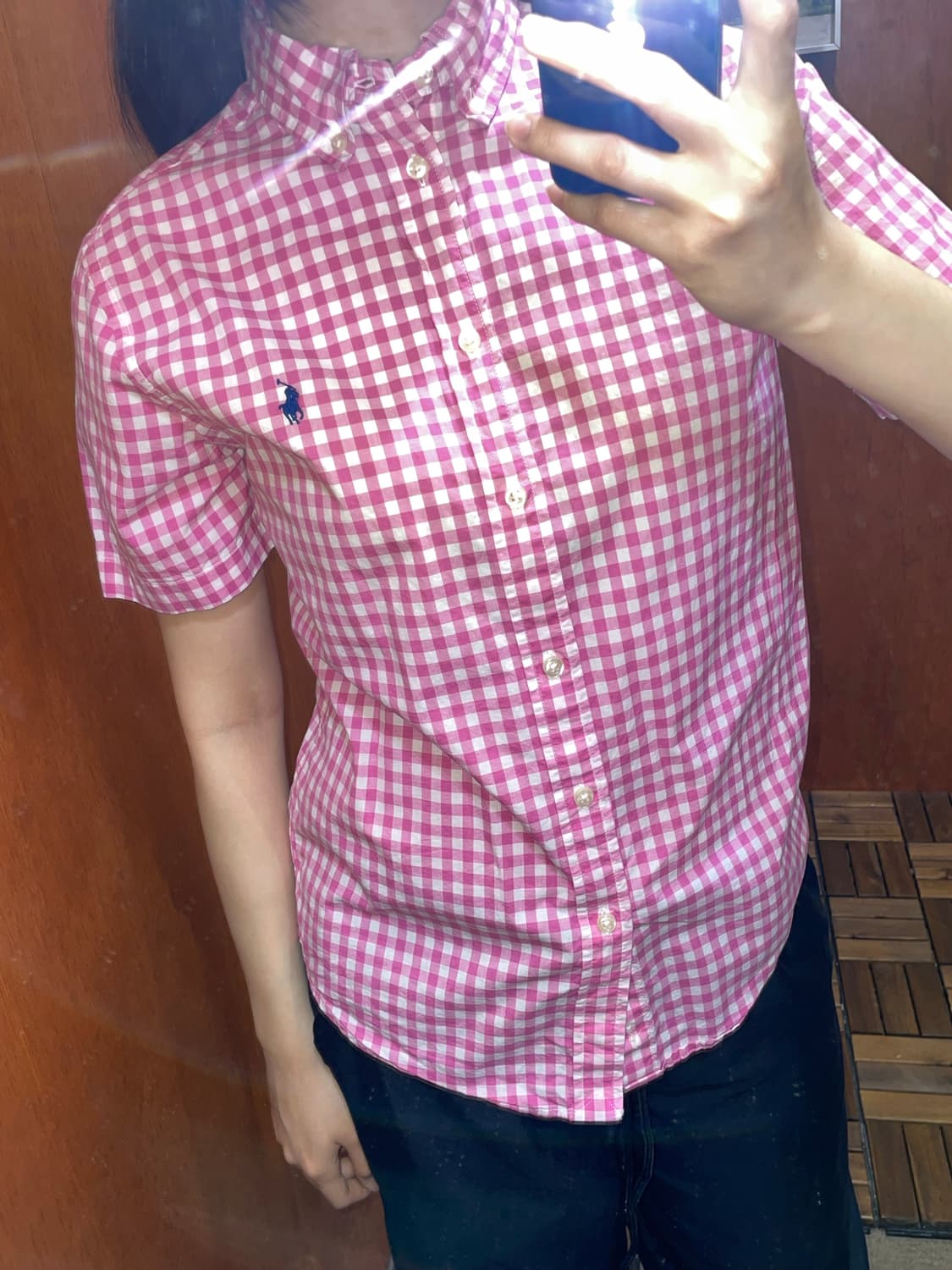 (L) POLO 폴로 랄프로렌 체크 반팔 셔츠 상품이미지2