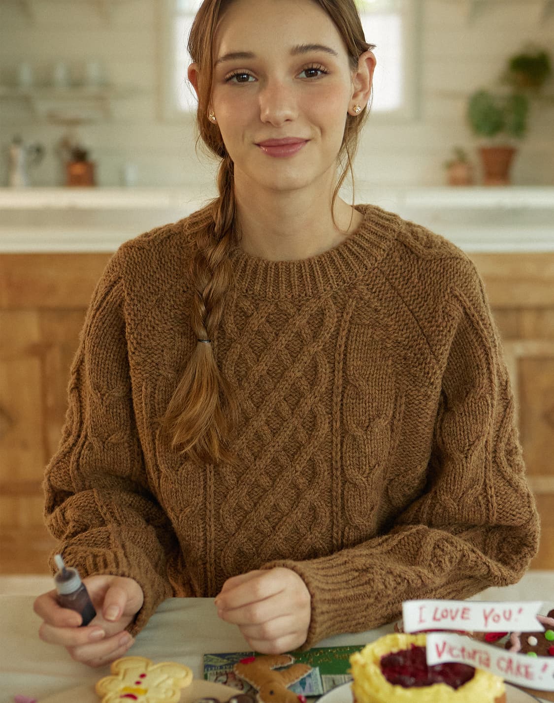논로컬 울 니트 Mixed Cable Shetland Wool Knit 상품이미지2