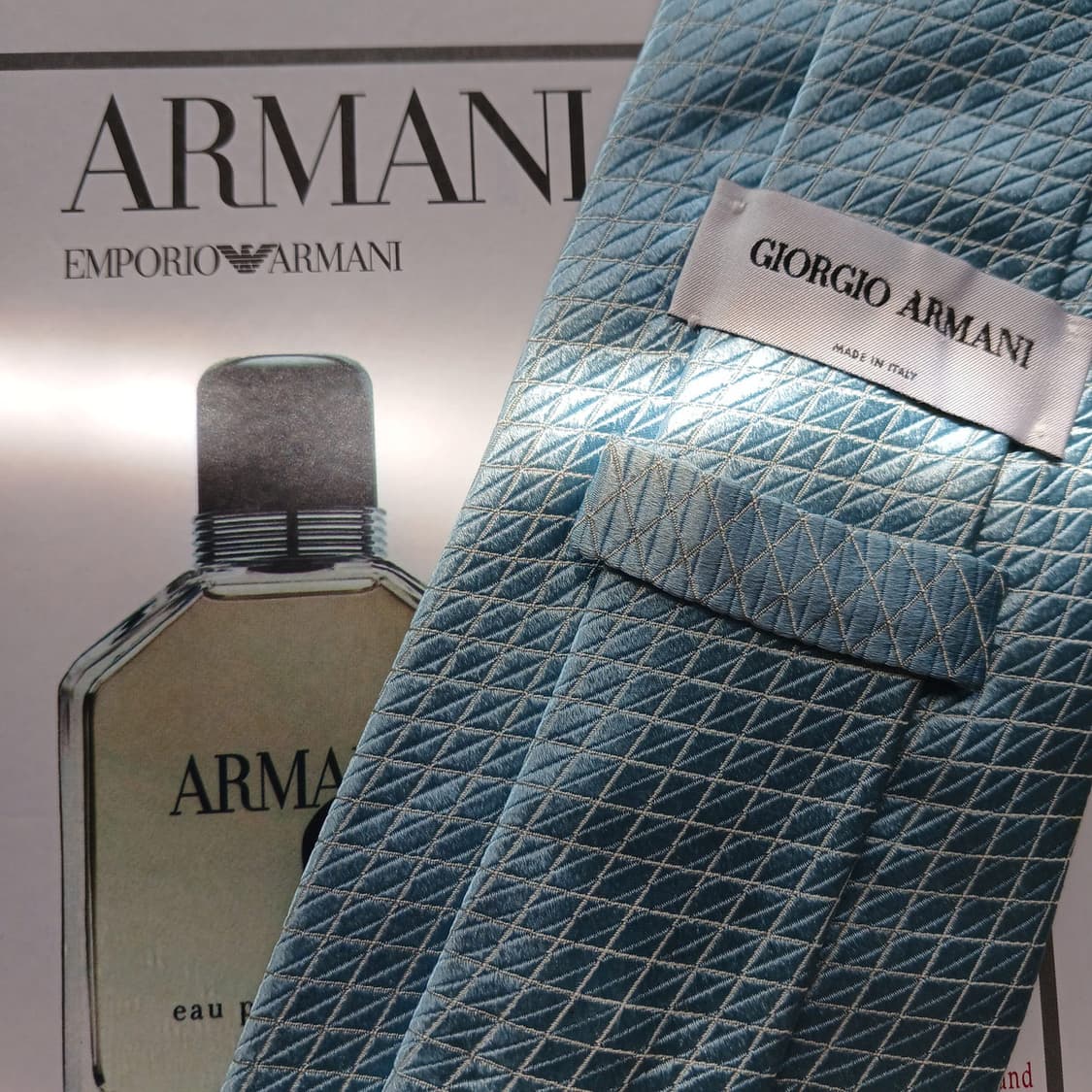 조르지오아르마니 실크 다이아몬드 넥타이 9.2cm A~B등급 A18473 상품이미지5