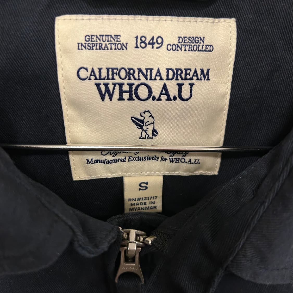 후아유 1849 스몰로고 투웨이 코튼 워크자켓 상품이미지3