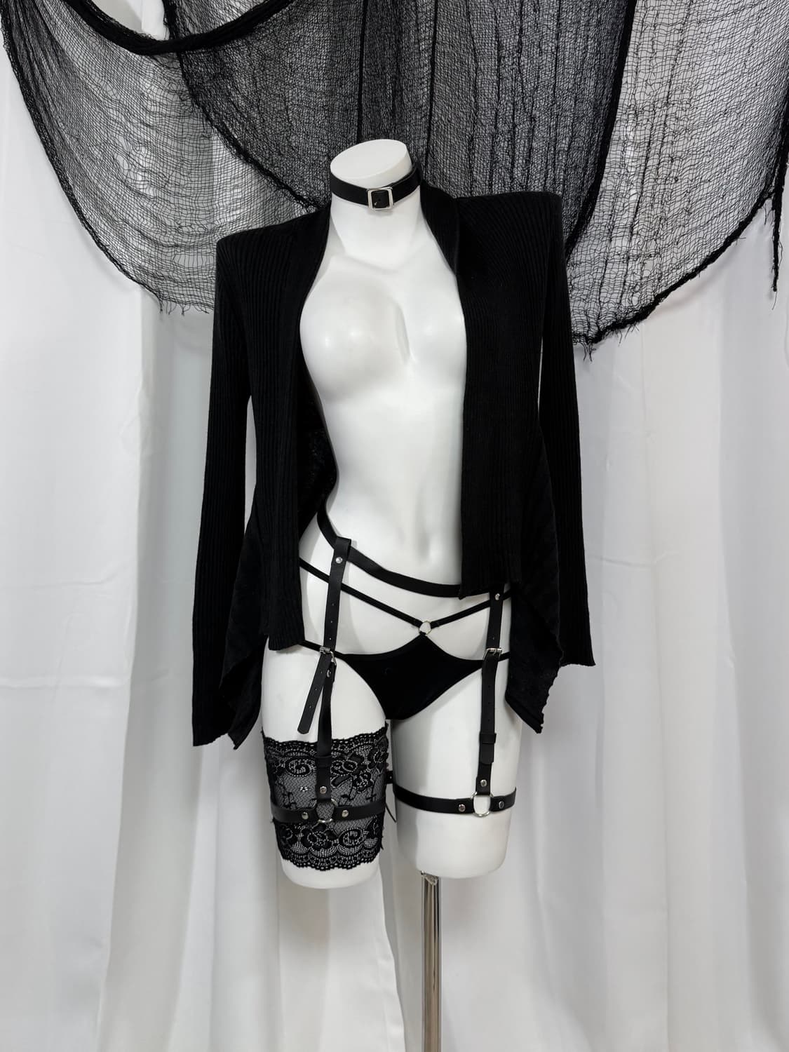 black knit cardigan 상품이미지1