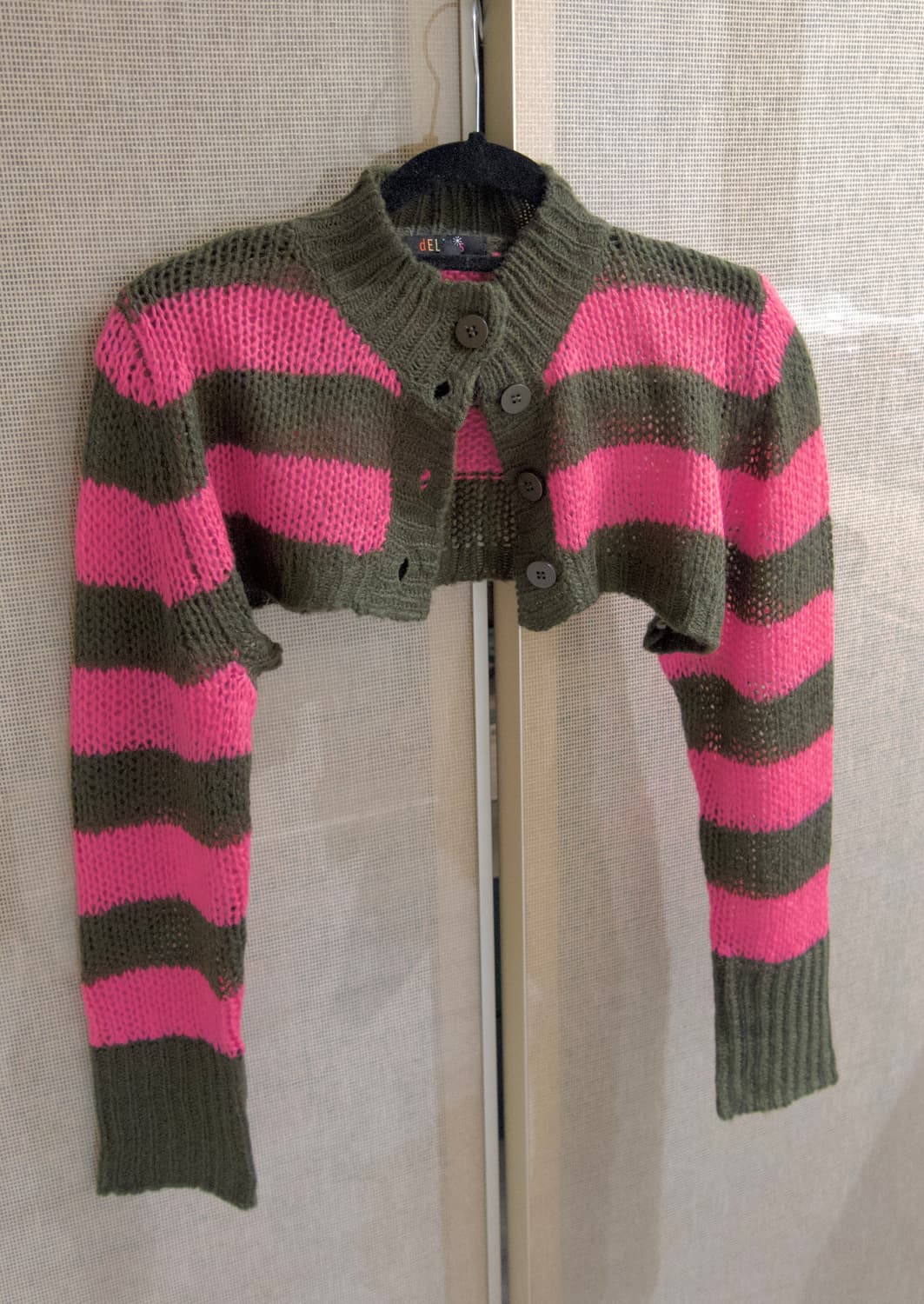 돌스킬 delia*s 스트라이프 니트 가디건 상품이미지1