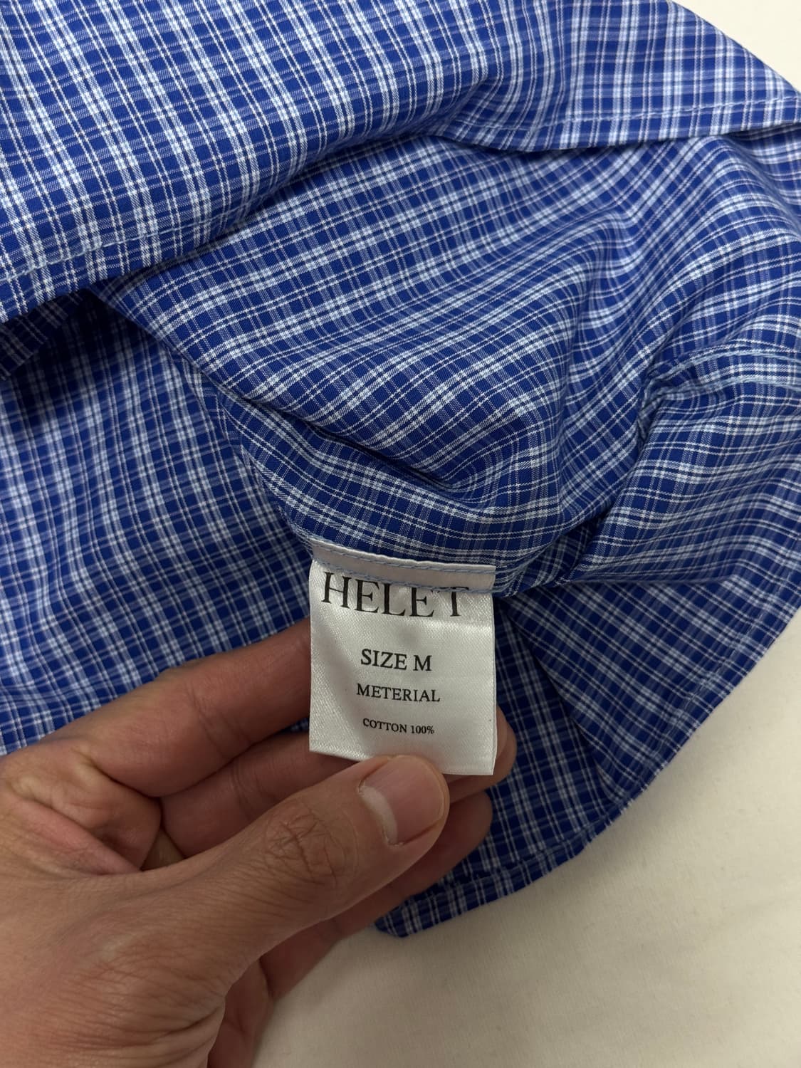 헬렛 / 투 포켓 크롭 체크셔츠 / M 상품이미지3