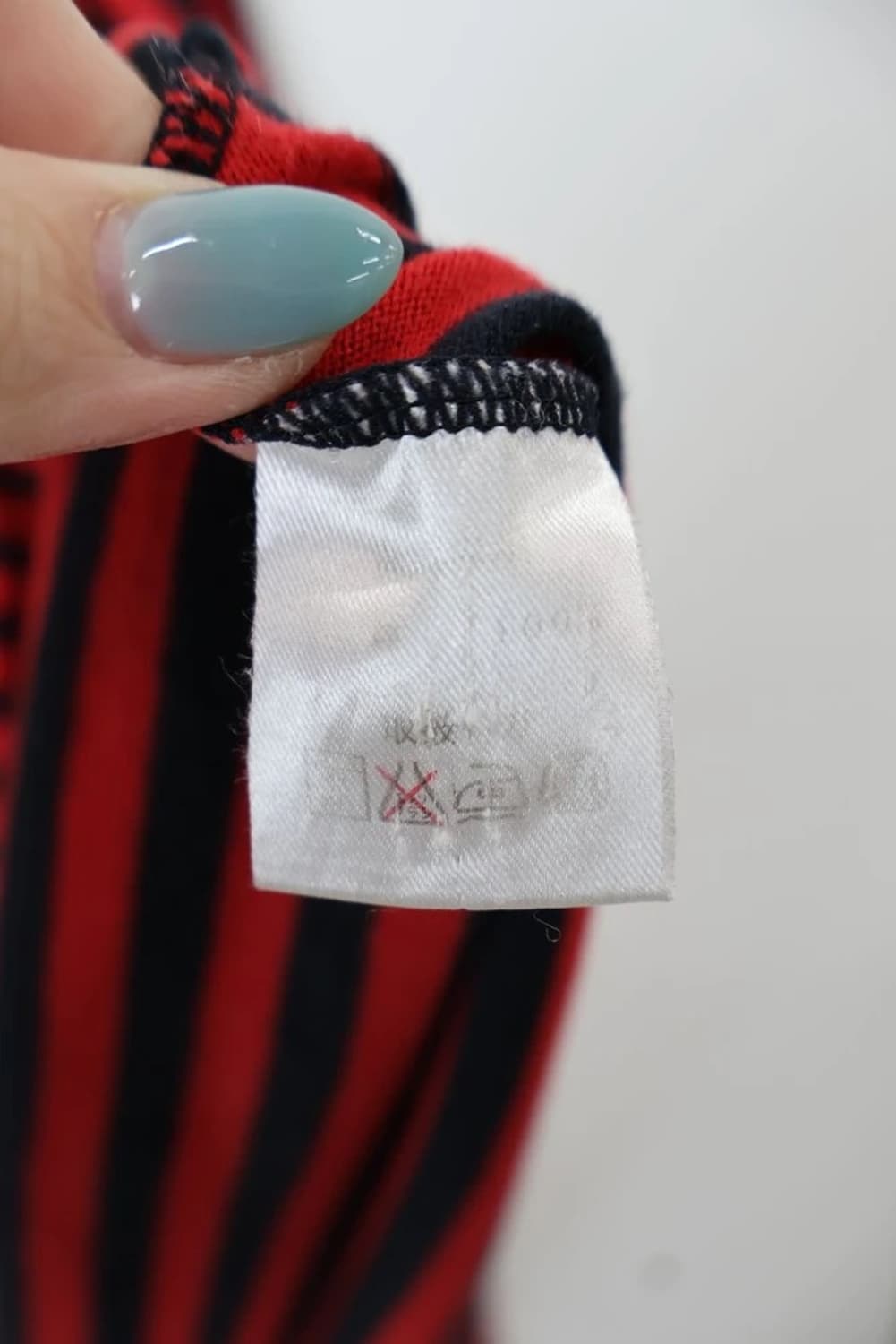 Red Black Stripe Long Sleeve T-shirt 상품이미지6