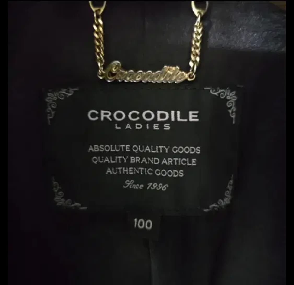 크로커다일 폭스털 블랙코트 싸이즈 100 상품이미지4