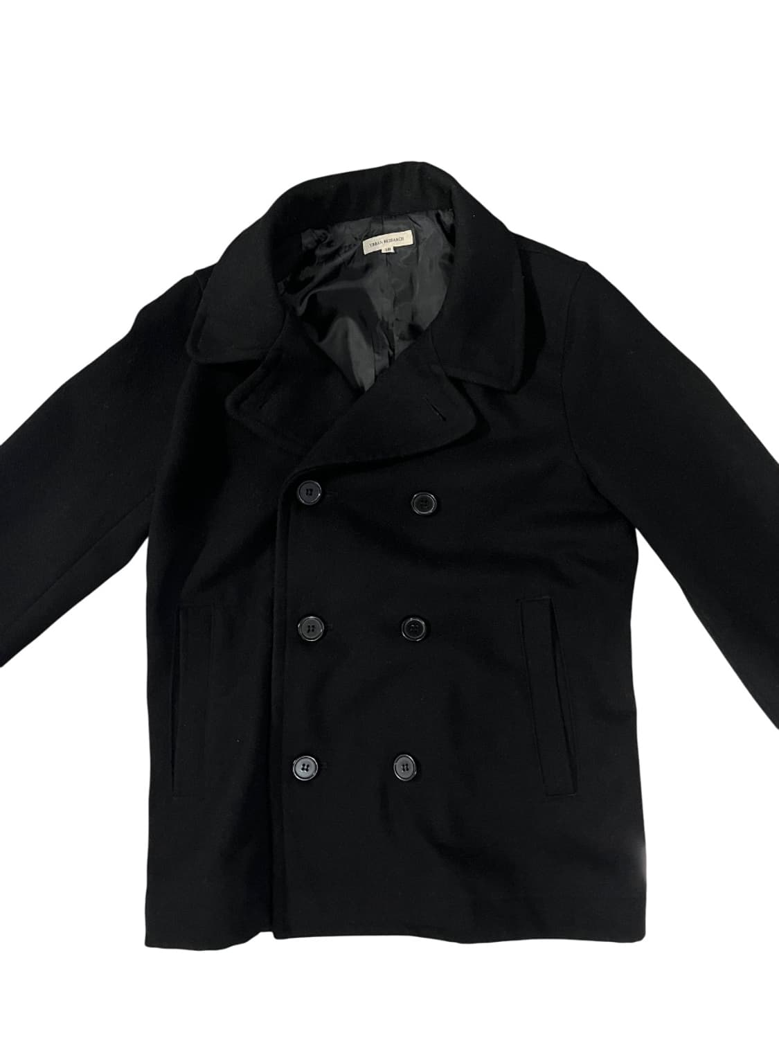 URBAN RESEARCH 블랙 울 피코트 상품이미지2