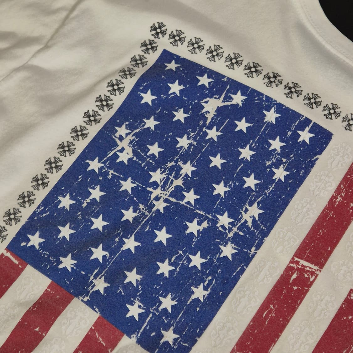 크롬하츠 성조기 반필티셔츠 XL사이즈 상품이미지4