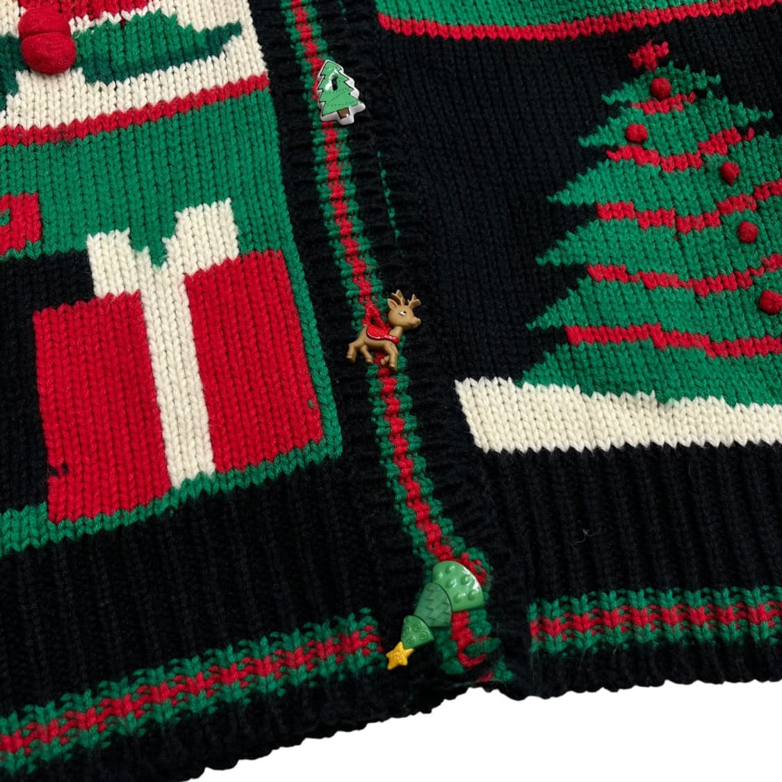 usa 크리스마스 오너먼트 버튼 니트 가디건 M 상품이미지6
