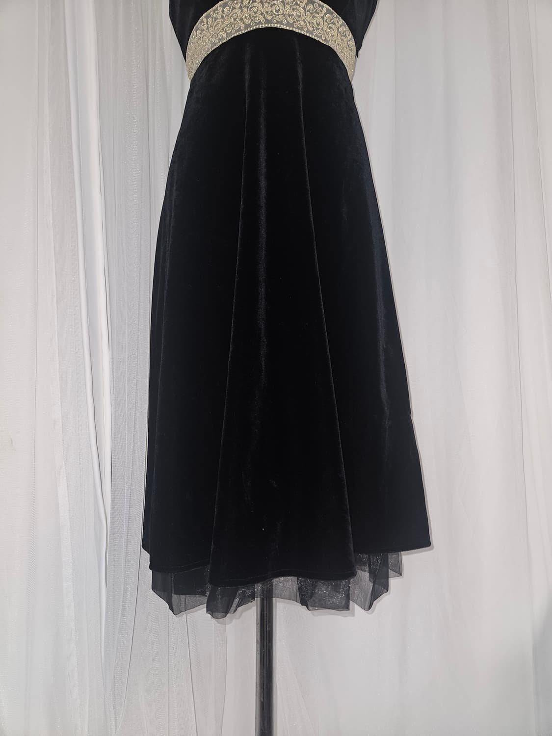 dear princess tiara 빈티지 레이스 블랙 벨벳 드레스 상품이미지3