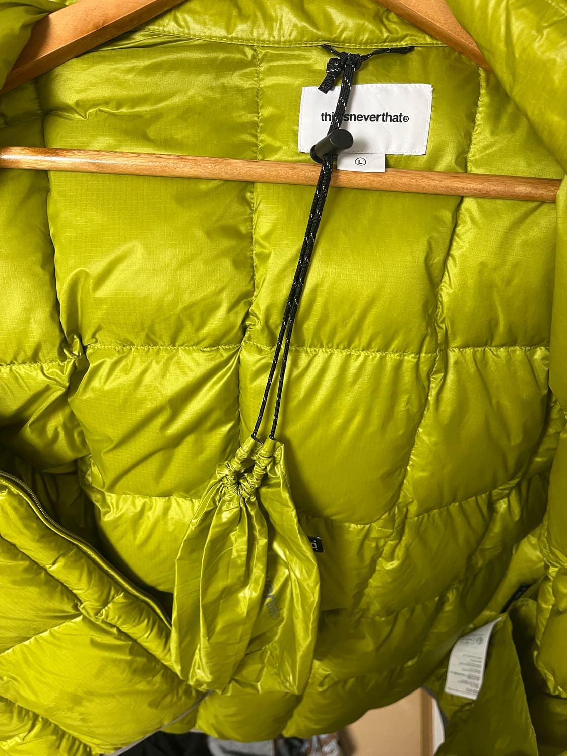 디스이즈네버댓 퍼텍스 라이트 다운 경량패딩 올리브 L 상품이미지2