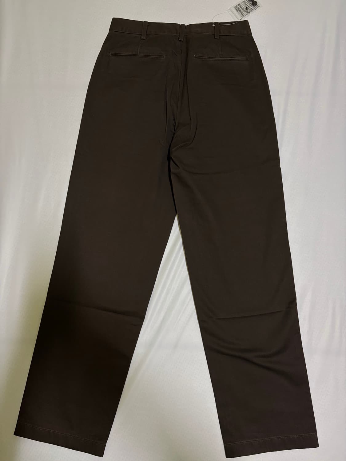 유니클로 스트레이트치노팬츠 79사이즈 38다크브라운 새상품 상품이미지3