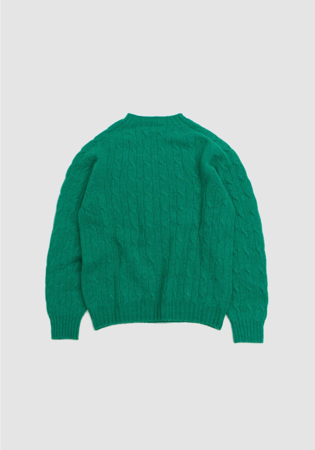드레익스 브러쉬드 셔틀랜드 캐이블 니트 그린 XL(새상품) 상품이미지2