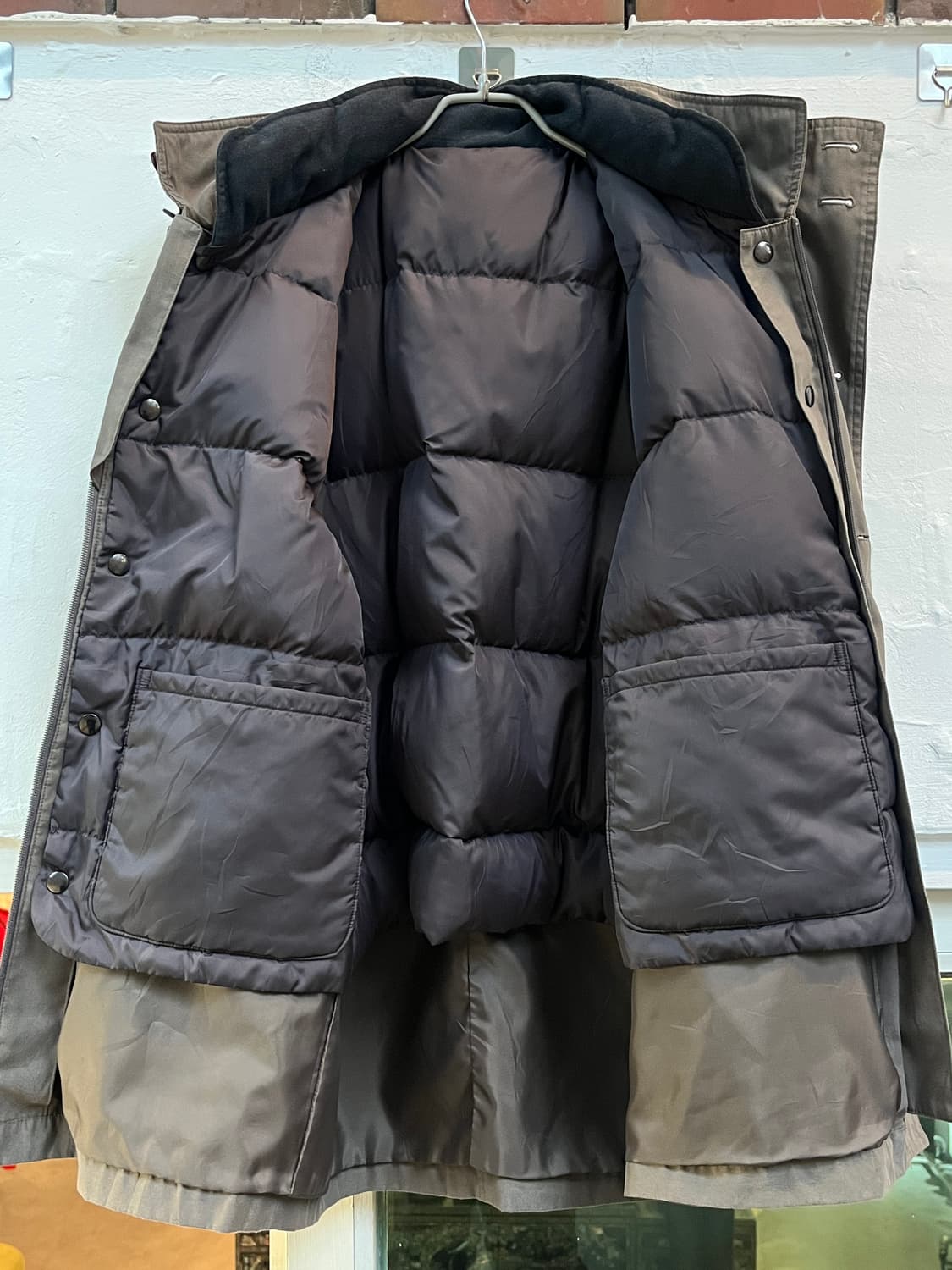 Weconners 덕다운 패딩 라이너 폴리쉘 코트 S 상품이미지4