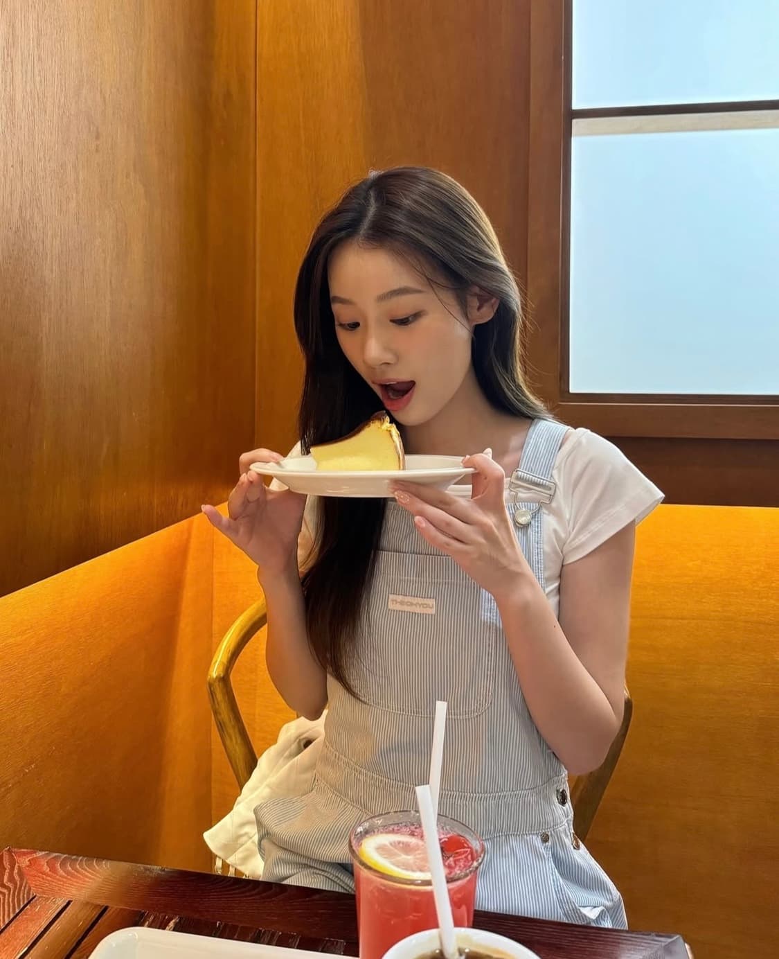더오유 썸머 데님 오버롤 스트라이프 상품이미지2