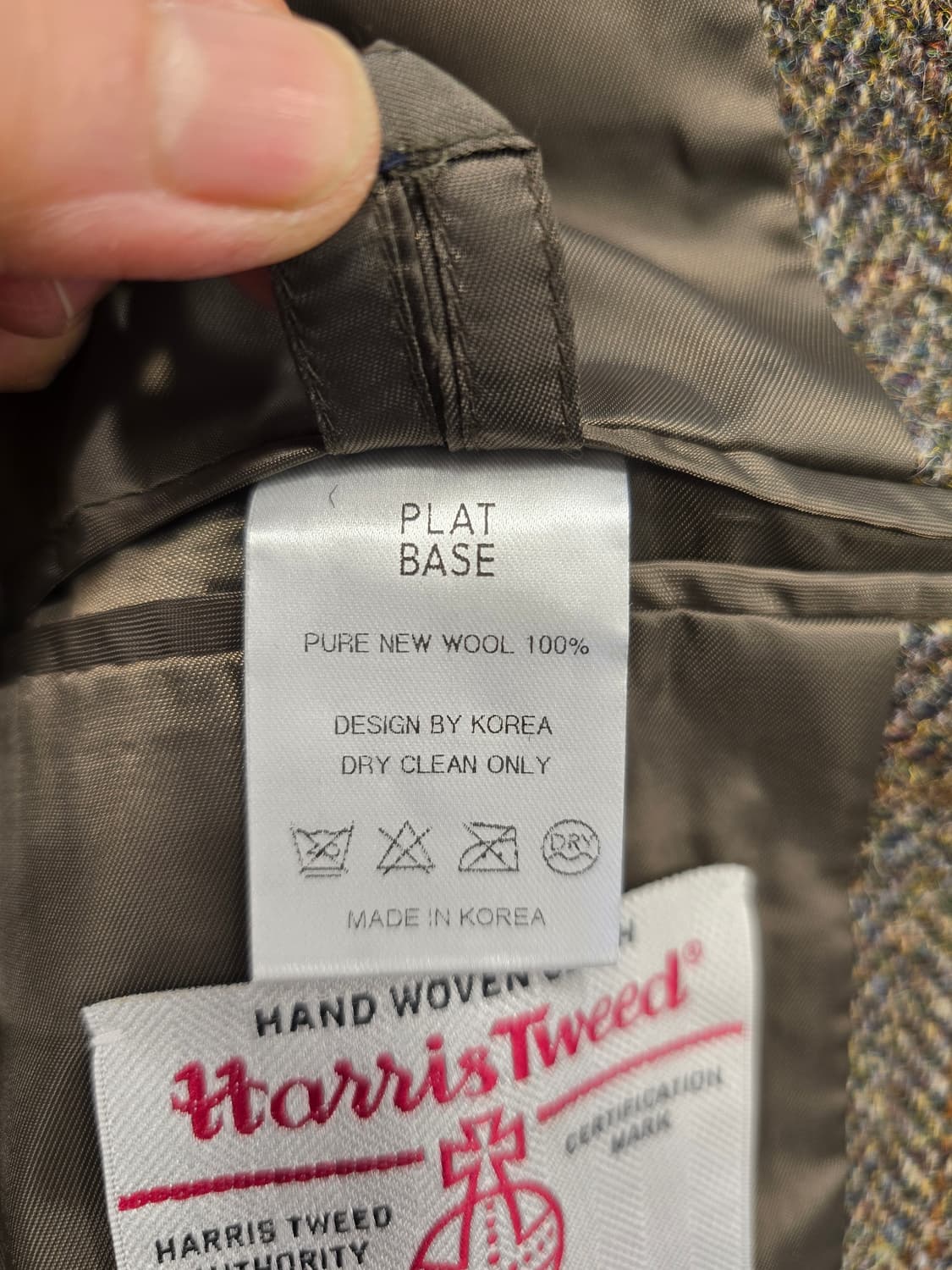 해리스 트위드 헤링본 울 블레이저 자켓 95정도 상품이미지8