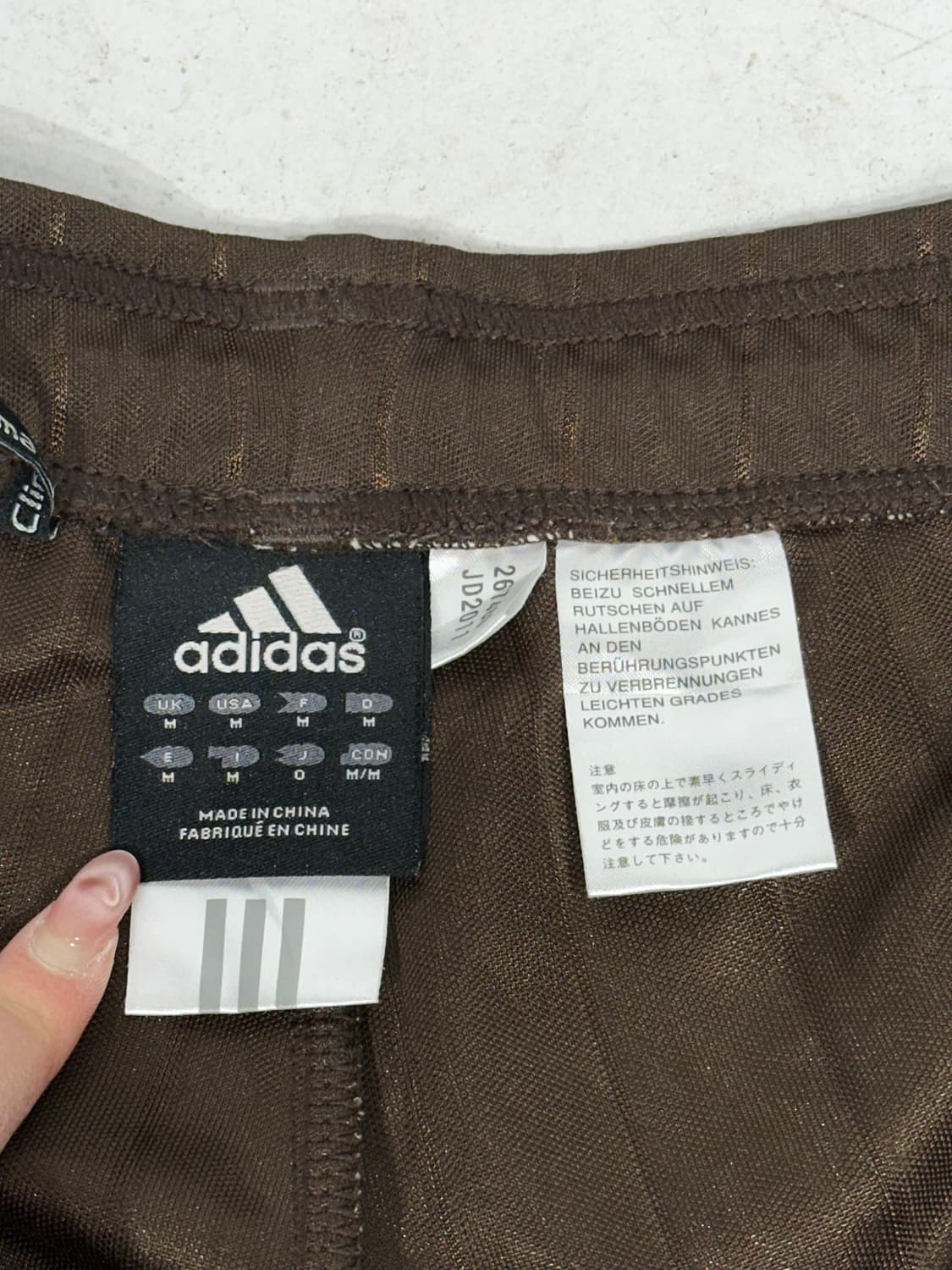 아디다스 브라운 와이드 대대장 블랙 삼선 추리닝 트레이닝 팬츠 L 상품이미지7